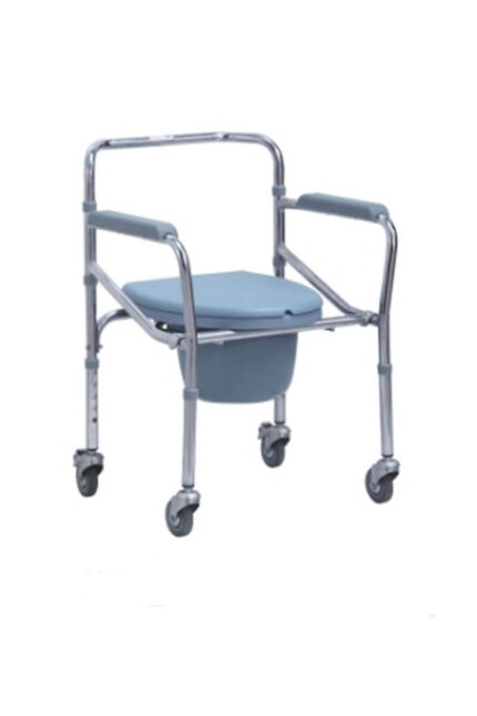 كرسي حمام قابل للطي مع عجلات DY02696 مقاس 46